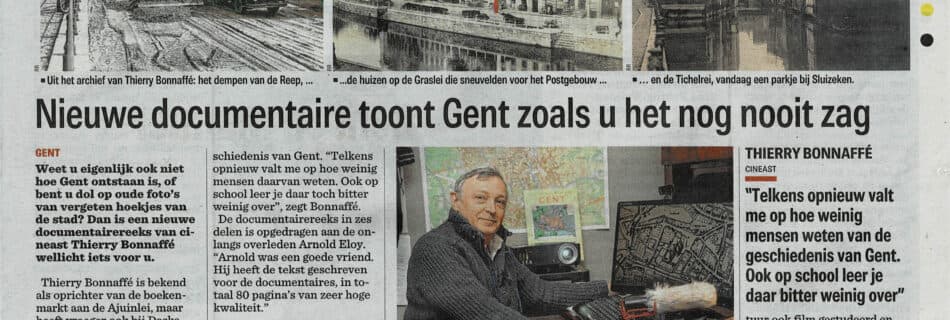 Krantenknipsel uit De Gentenaar